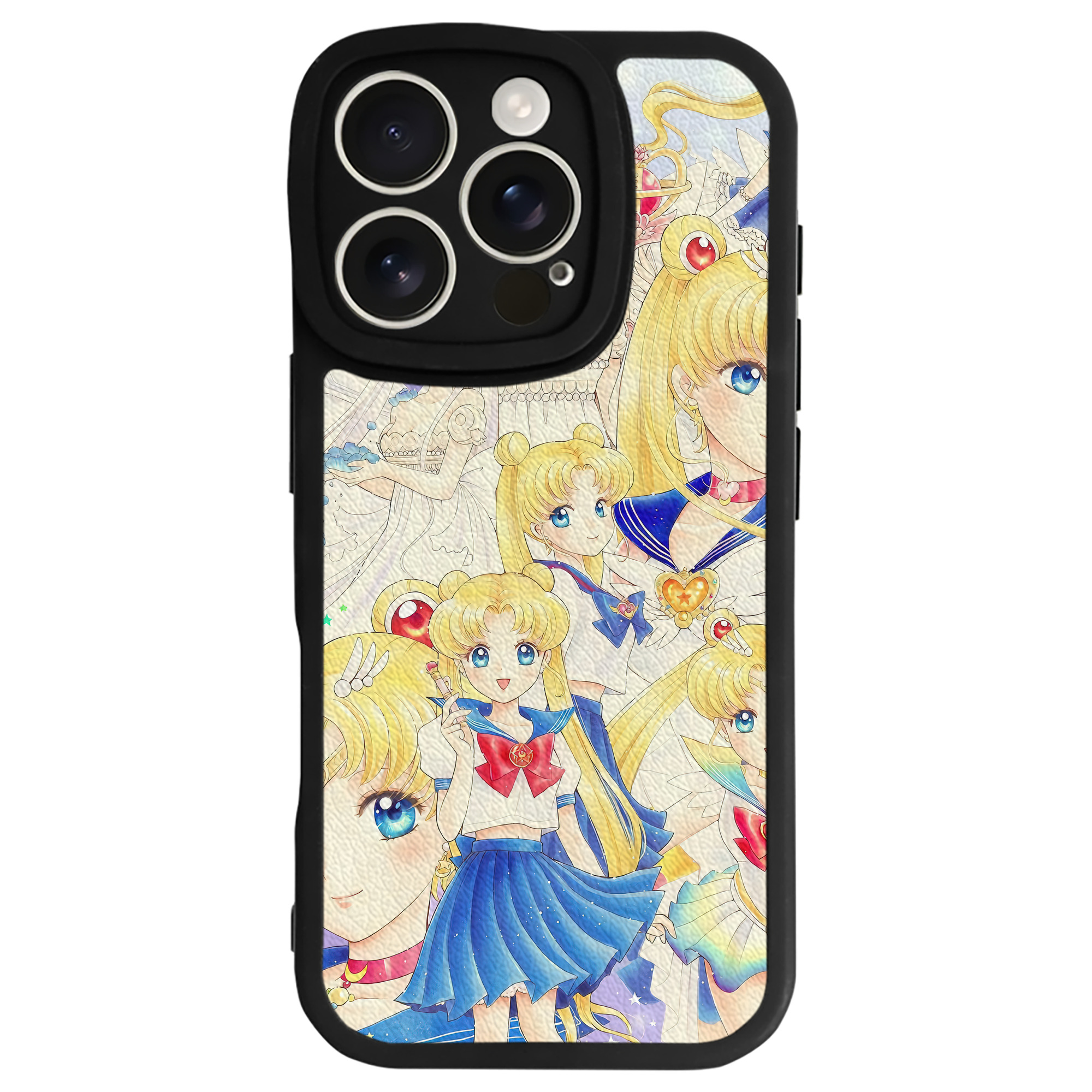 （画像用） 美少女戦士セーラームーン Sailor Moon 【iPhone 16シリーズ対応】シリコンスマホケース（レザー調） 材質：シリコン